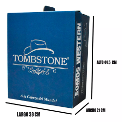 Sombrero tombstone explorer de lona con caja