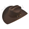 Sombrero tombstone vaquero texana maverick con caja