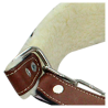 Almartigón de piel para toro con cadena de 7 mm y ojillos ajustables
