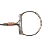 Freno snaffle barril para caballo con filete de acero inoxidable y bocado de cobre