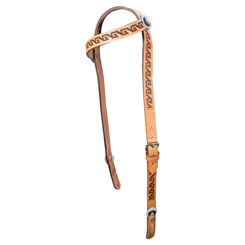 Cabezada para caballo con grecas