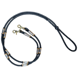 Rienda piel con ferrul y...