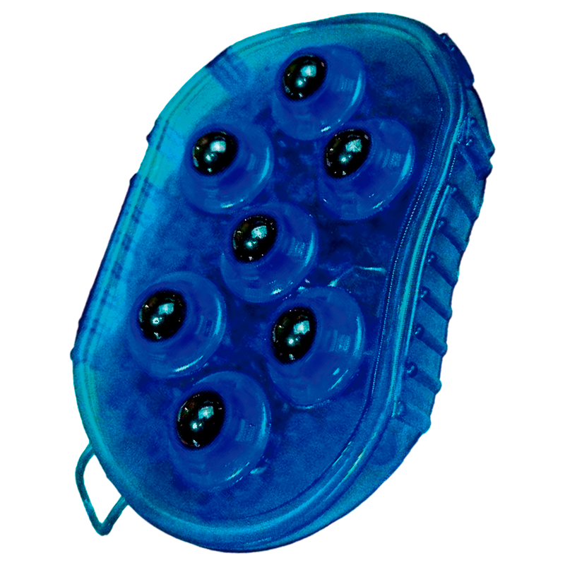 Almohaza con magnetos para masaje para caballo