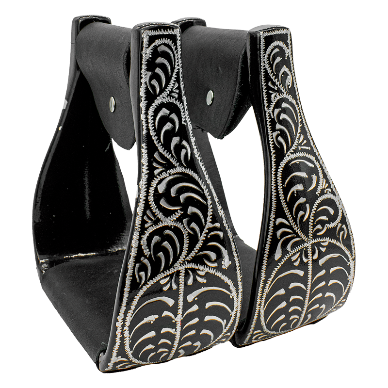 Estribo de acero con remaches de metal