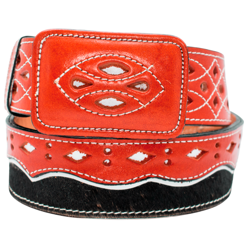 Cinturón para jinete con pelo