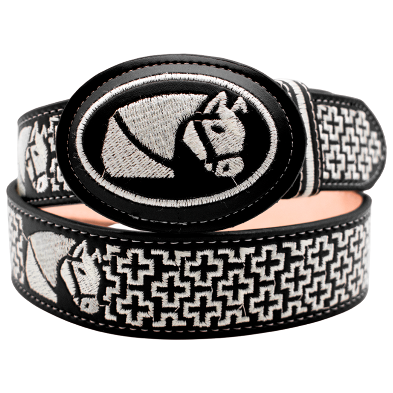 Cinturón para jinete bordado