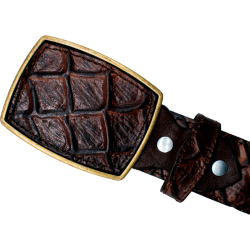 Cinturón para jinete imitación exótico pescado