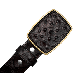 Cinturón para jinete imitación exótico de avestruz