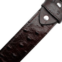 Cinturón para jinete imitación exótico de avestruz