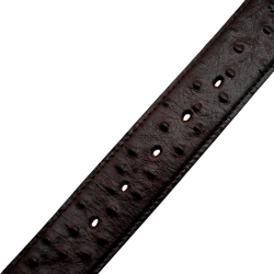 Cinturón para jinete imitación exótico de avestruz