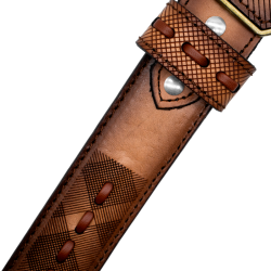 Cinturón para jinete corcega miel con una costura