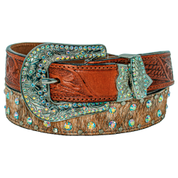 Cinturón de pelo con piedra