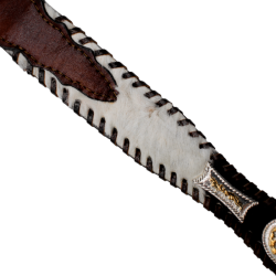 Cinturón para jinete abultado orleado con pelo