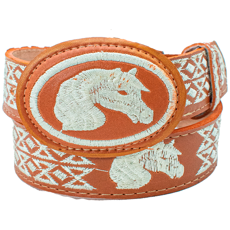 Cinturón para niño bordado