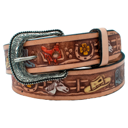 Cinturón para dama decorado color 36 mm