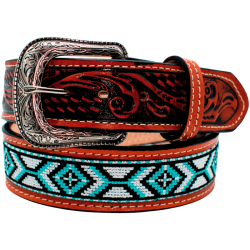 Cinturón para jinete bordado imitación chaquira