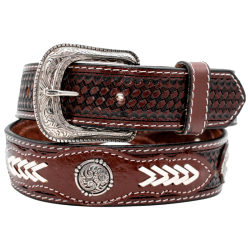 Cinturón para jinete cincelado concho mustango