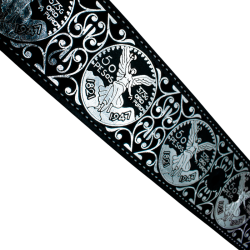 Cinturón para jinete navajeado láser metálico dorado