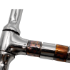 Freno snaffle barril para caballo con filete de acero inoxidable y bocado de cobre