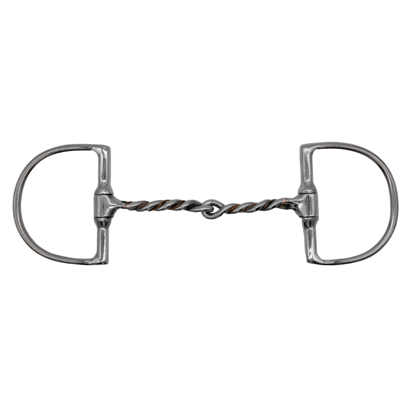 Freno snaffle trenzado para caballo con filete de acero inoxidable y diseño resistente
