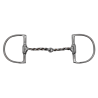 Freno snaffle trenzado para caballo con filete de acero inoxidable y diseño resistente