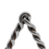 Freno snaffle trenzado para caballo con filete de acero inoxidable y diseño resistente