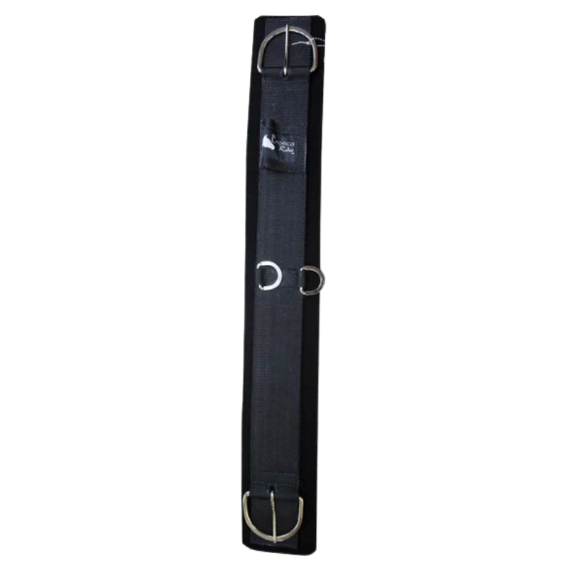 Cincho nylon negro para caballo