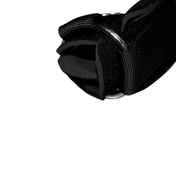Pecho petral nylon negro con neopreno para caballo