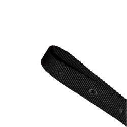 Pecho petral nylon negro con neopreno para caballo