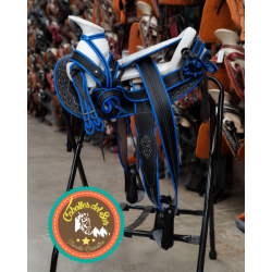 Montura para Caballo Cola de Pato de Cuero Recuperado Infantil