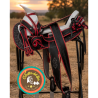 Montura para Caballo Cola de Pato de Cuero Recuperado Infantil