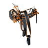 Montura para Caballo Cola de Pato de Cuero Recuperado Infantil