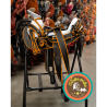 Montura para Caballo Cola de Pato de Cuero Recuperado Infantil