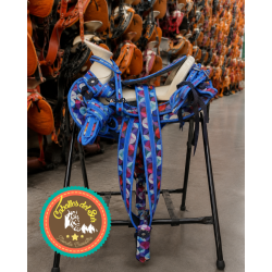 Montura para Caballo Cola de Pato de Lona Estampado Infantil