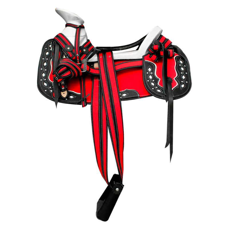 Montura para Caballo Redonda de Lona Infantil