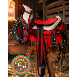 Montura para Caballo Redonda de Lona Infantil