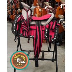 Montura para Caballo Redonda de Lona Infantil