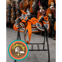 Montura para Caballo Infantil de Vaqueta Redonda Navajeada