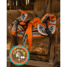 Montura para Caballo Infantil de Vaqueta Redonda Navajeada