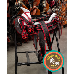 Montura para Caballo de Cuero Recuperado Cola de Pato