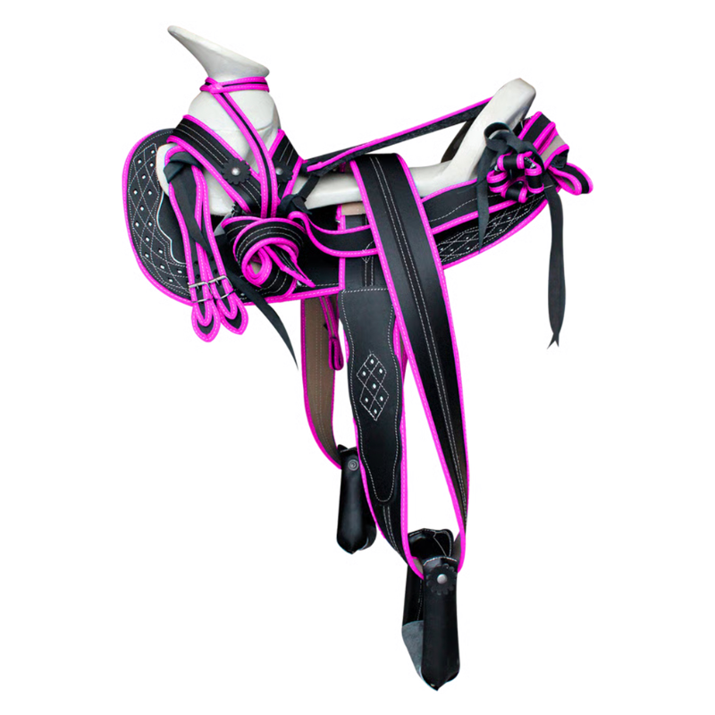 Montura para Caballo de Cuero Recuperado Cola de Pato
