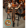 Montura para Caballo Redonda de Cuero Recuperado con Cantinas