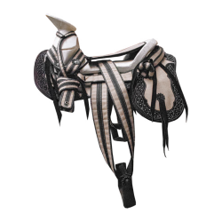 Montura para Caballo Cola de Pato de Lona con Cantinas