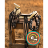Montura para Caballo Cola de Pato de Lona con Cantinas
