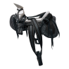 Montura para Caballo Cola de Pato de Lona con Cantinas