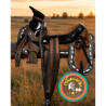 Montura para Caballo Cola de Pato de Lona con Cantinas