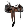 Montura para Caballo Redonda de Lona con Cantinas