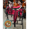 Montura para Caballo Redonda de Lona con Cantinas