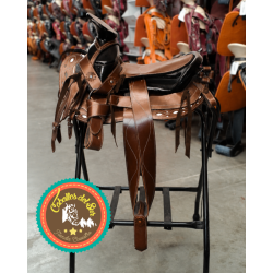 Montura para Caballo de Vaqueta Sencilla Cola de Pato