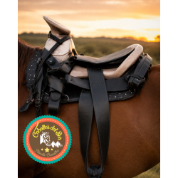 Montura para Caballo de Vaqueta Sencilla Cola de Pato